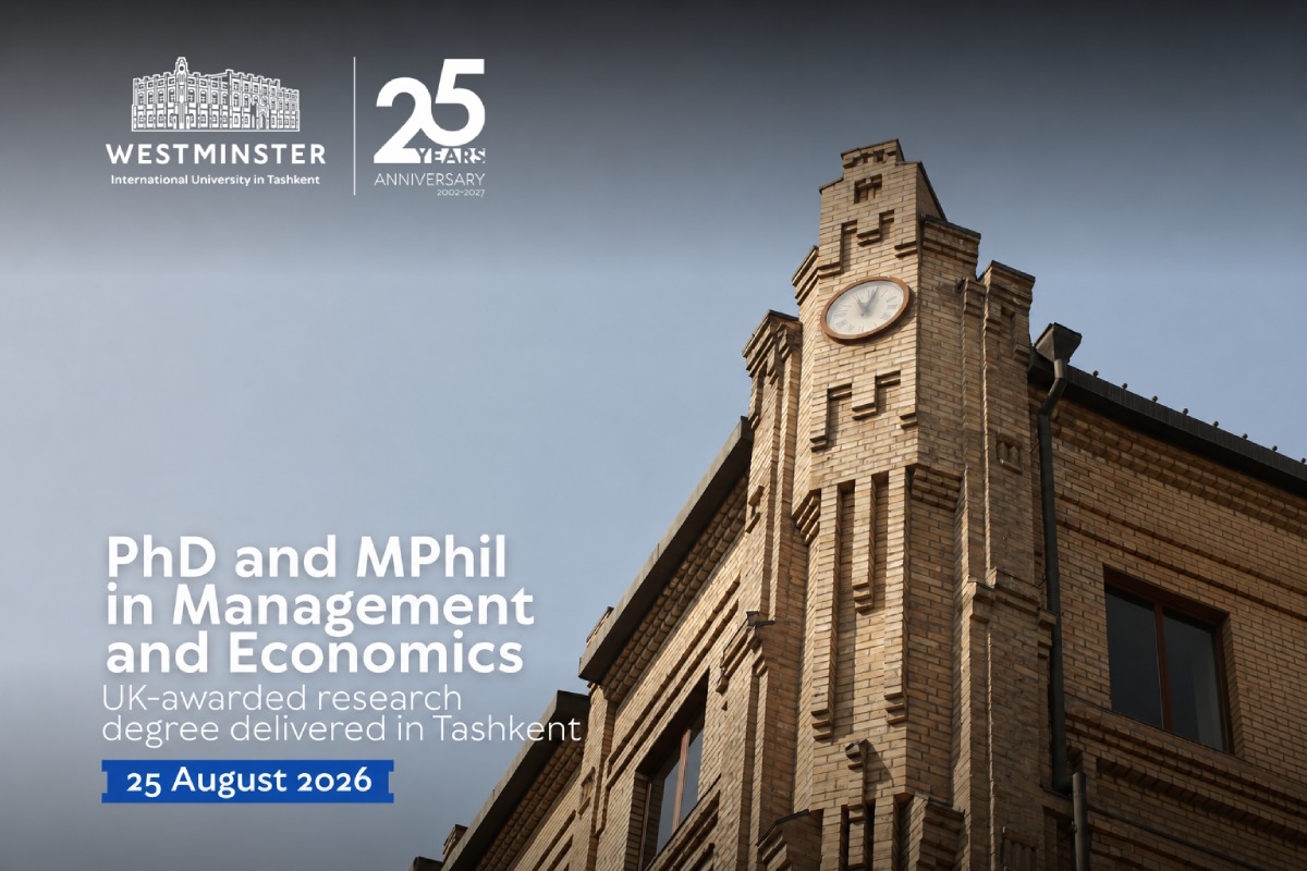 Earn a UK PhD or MPhil in Tashkent